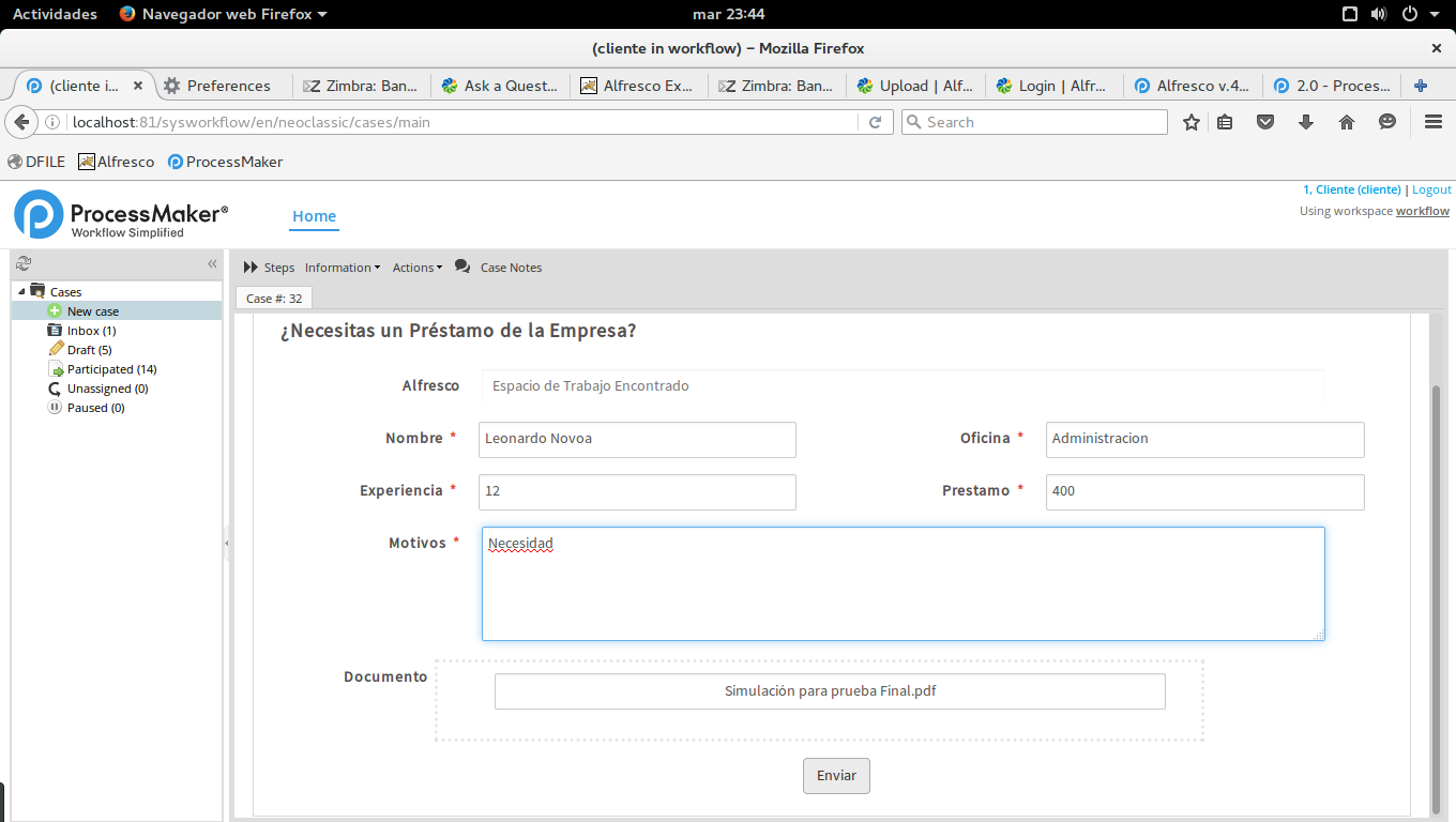 Zimbra  Documentation@ProcessMaker