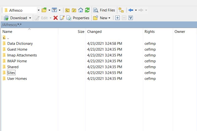 FTP Connection In Installed Alfresco - Alfresco Hub