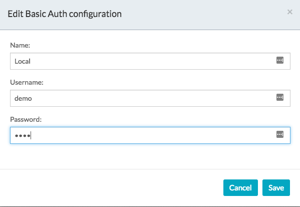 Defining the Basic Auth header